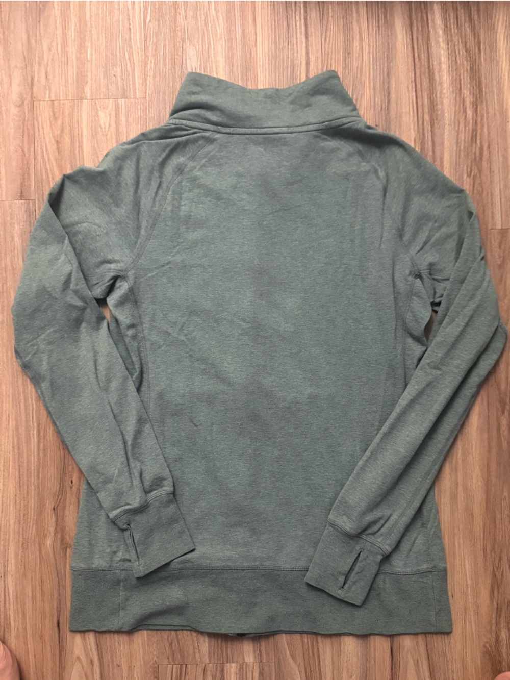 Nike Light Olive Green Full-Zip Hoodie - Picture 2 of 4